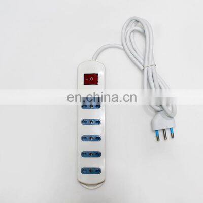 Custom Cord length Italy Chile multi extension socket with switch