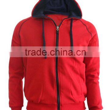 Two color zipper up Hoodie / zipper up Hoodie / Contrast zipper up Hoodies