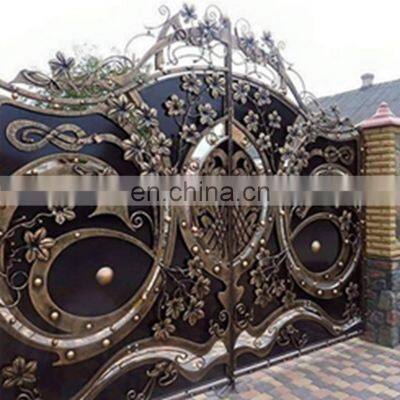 yard electric sliding wrought iron garden driveway entry gates security doors set in pakistan modern