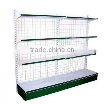 double side back wire supermarket shelf/metal shelf