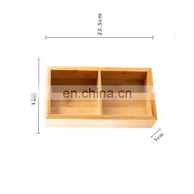 100% Organic Eco Friendly Party Picnic Camping Multi-Purpose Removable Bamboo Storage Box Pantry Organizer Kitchen & Tabletop photo-2