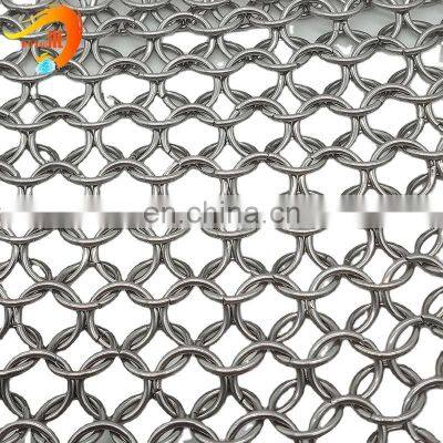 Factory Supply Aluminum Alloy Round Chainmail Ring Mesh Curtains photo-2