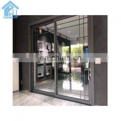 Commercial Position and Finished Surface Finishing Sliding Door Aluminium Glass SLIDING DOORS Modern Exterior Villa Weijia