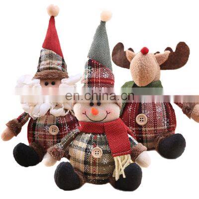 Santa Claus Christmas Doll Merry Christmas Decorations for Home Elk Christmas Ornaments Xmas Tree Decor 2022 Navidad Natal Gifts