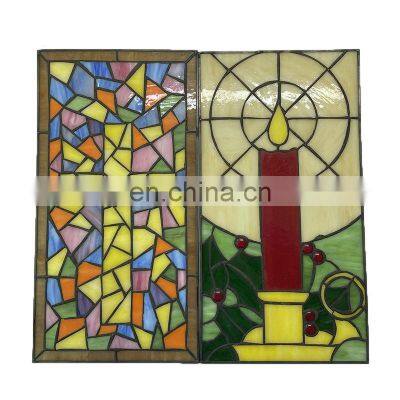 High Quality Customized Art Design Church Glass Themed Stained Glass Window Panel Tempered Glass photo-3