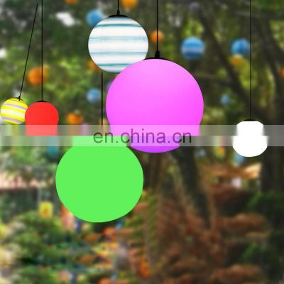 50cm 60cm 80cm 100cm indoor outdoor restaurant garden decorative pendant/solar led ball sphere globe lighting lamp