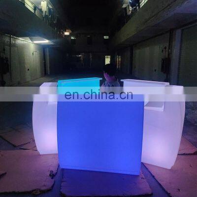 Plastic Rechargeable Waterproof Portable LED Light Bar Counter Modern Round Bar Counter Designs Corner Bar Counter