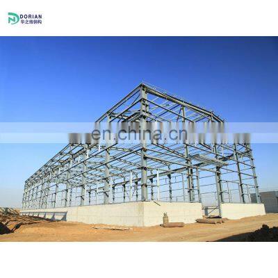 steel structure construction steel building with curtain wall steel frame showroom and warehouse