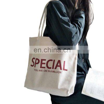 Hot Sale Wholesale Fashion Design Women Cotton Canvas Shopping Bags Custom Canvas Tote Bags photo-3