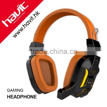 3.5mm USB professional stereo cool cold LED light earmuff gaming headphone