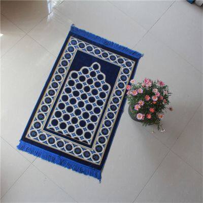 Wholesale Tassel Prayer Carpet Floor Mat Arab Pilgrimage Duffel Foot Mat Muslim Printing Pilgrimage Mat photo-5