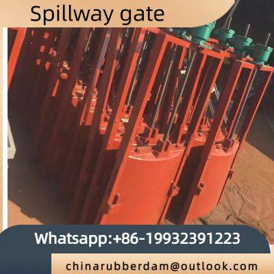 Hydraulic steel dam gate, fully automatic steel gate for controlling the water level of the river dam hinge steel dam