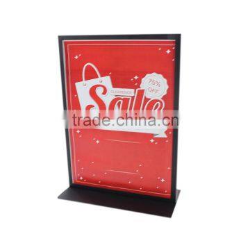 A4 metal poster holder display, banner holder with hot sale