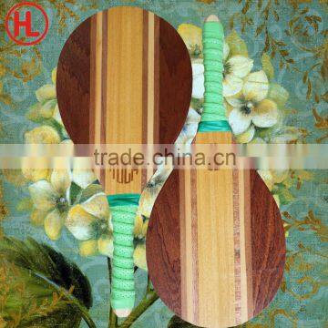 Frescobol Game Wood Beach Tennis Racket/beach Bat/beach Paddle With Colored Grip Supplier's Choice photo-3