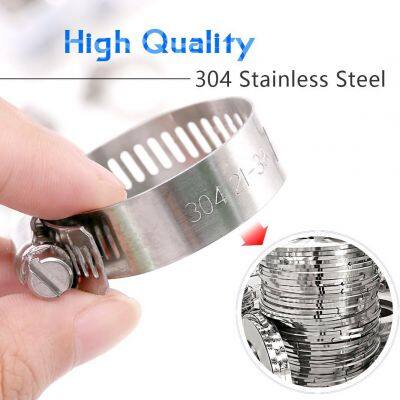 0.5Mpa To 0.7Mpa Hose Clamp  assembly Machine American Type Hose Clips Worm Gear