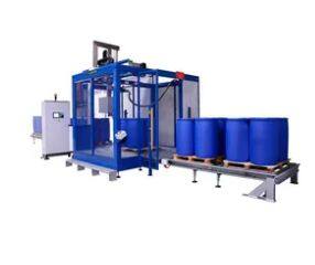 V5-1500A Máquina de Enchimento de Líquidos de Tinta em IBC de Tambor de 200L Empaletizada