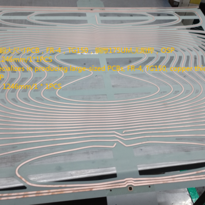 2-layer Thick Copper Ultra Large Size Circuit Board PCB,Oversized and Large Hole PCB photo-4