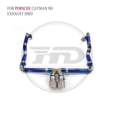 HMD Titanium Exhaust подходит для Porsche Cayman Boxster 981 Cayenne 9Y0/958.1 Macan 95B GTS - детали для автотюнинга, клапан. whatsapp +86 18946955156