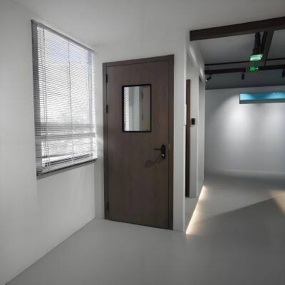 GMP Standard Cleanroom Swing Single Door Stainless Steel Hospital Doors Hermetic Medical Door photo-5