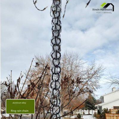 Metal Rain Chains for Villa Corridors for Drainage, Eaves Drainage Chains, Japanese-style Rain Guide Chains photo-3