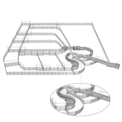 Australische billige Viehfarmzaun – verzinkte Eisenprofile, geschweißte tragbare Kuhstallpaneele