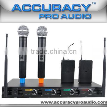 FM Transmitter Handheld&lavalier Wireless Mini Microphone UHF-408