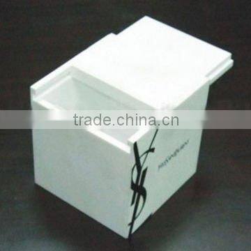 white acrylic storage box container