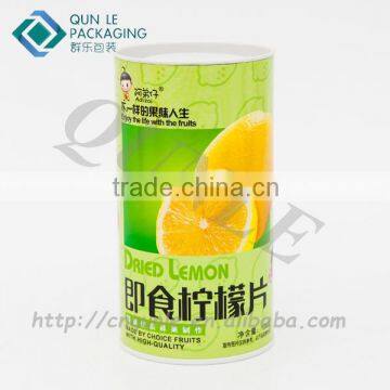 Custom Print Best Round Cardboard Tubes with Metal Lid