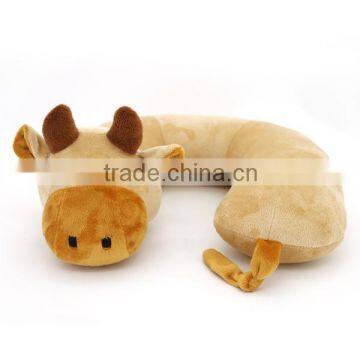 soft plush animal pillows/plush toy cow pillow/stuffed toys neck pillow