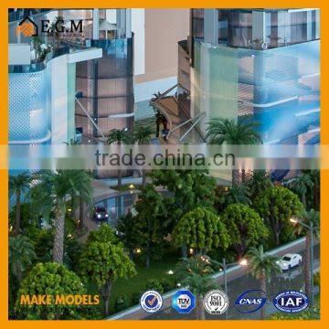 Miniature 1:100 ARABTEC SARAYA TOWER Abs & Acrylic Architectural Model