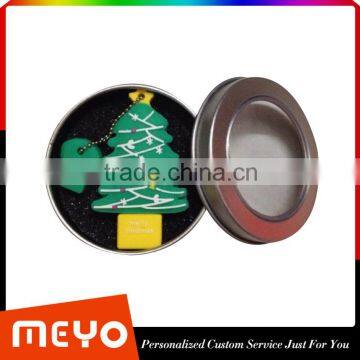 Warehouse Custom Made Christmas Tree Shpe USB Flash Drive Christmas Gift Item photo-6