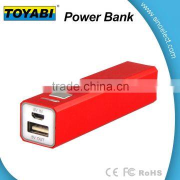 Mini 2600mah Lipstick-sized High Capacity Portable Charger External Battery Power Bank With Built In ON OFF Key photo-4