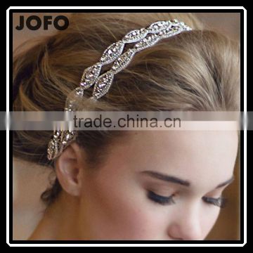 Wedding Romantic Crystal Rhinestone Headband Bride High Quality Hair Jewelry Bridal Vintage Hair Accessories