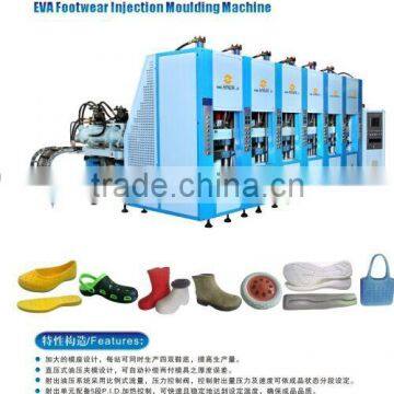 EVA slipper sole injection moulding machine \garden& crocs brand shoes \light foaming shoes machine