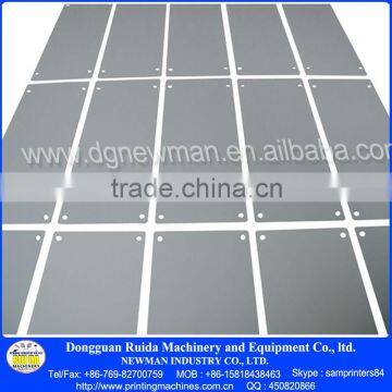 Thin carbon steel printing plate