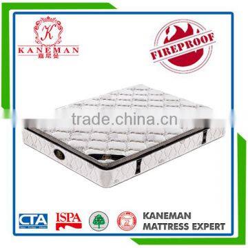 Fire proof New design pillow top comfort continuous spring mattress