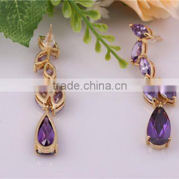 FengQi Jewelry Elegant Zircon Drop Earring Wholesale