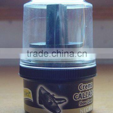 solid shoe polish with sponge