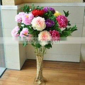 wedding bouquet wholesale artificial flower, purple silk flowers wedding bouquets