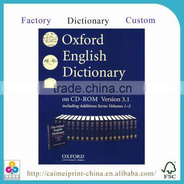 high quality English-Chinese learner's dictionary printing service