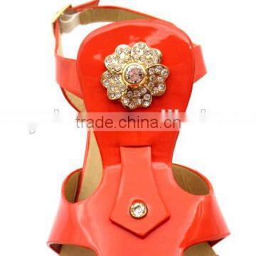 New High Heel Slingback Lady Elegant Office Sandals With Golden Button photo-6