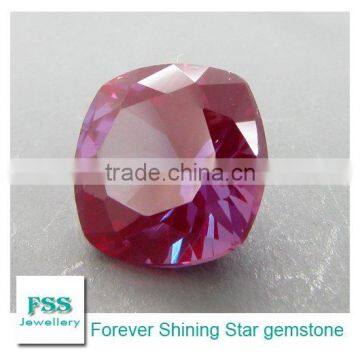 Lab Created Alexandrite Cushion Synthetic Chrysoberyl Stone 7mm*7mm