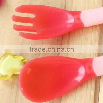 C081 Silicone Part Special Color Changing Baby Spoon photo-3