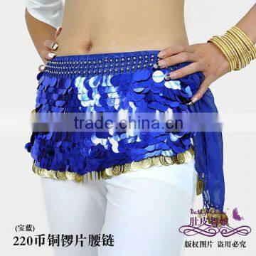 blue chiffon belly dance hip scarf ,belly dancing belt,belly dance belts,belly dancing scarfs,belly dancing hip scarf