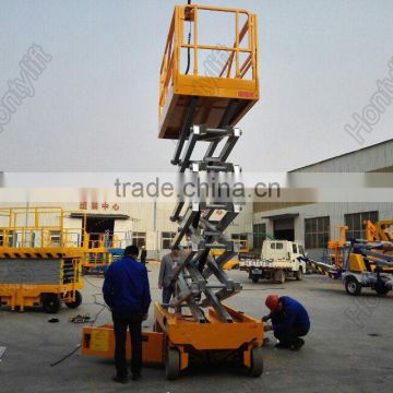 self propelled mini hydraulic scissor lift table/scissor lifting equipment