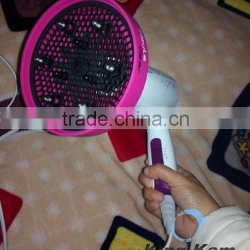 Pink silica gel hair styling diffuser beauty salon usage