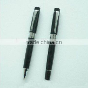 High-end custom logo promotional metal ballpoint pen and gel pen set