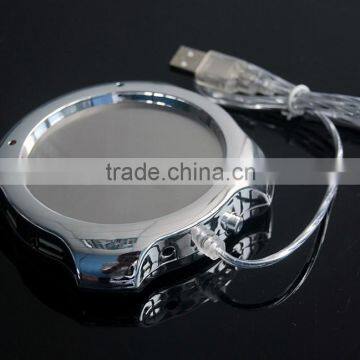 Electroplate Shiny Usb Hub Cup/mug Warmer With Usb Hub photo-4