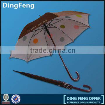 high quality 27inch fiber outdoor double canopy golf umbrella with custom design