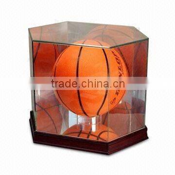 Glass Basketball & Helmet Holder